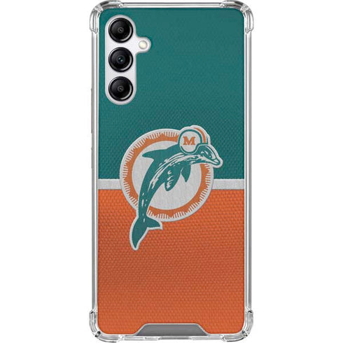 NFL Miami Dolphins Vintage Galaxy A15 5G Clear Case